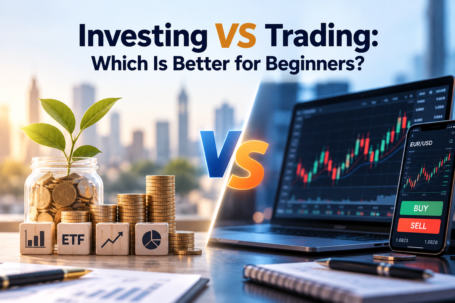 Investing VS Trading: Which is Better for Beginners?